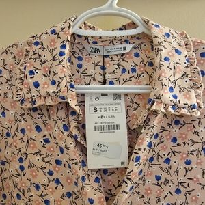 Zara blouse , size small, color: light pink ,